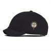 YC Christian Cross & Thorn Crown, Vintage Jesus Sacrifice Symbol, Religious Decor Outdoor Sun Shading Summer Baseball Cap Duckbill Cap, Fashionable Short Brimmed Hat, Unisex, Suitable for Spring And Summer, Suitable for Outdoor Travel And Running