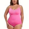 EJQC Women’s Full Tummy Control Bodysuit – High Support Hip Butt Lifter & Thigh Reducer, Waist Trainer Corset Shaper, No Padding Solid Color Elegant Design for Casual Attire, Tummy Control Shapewear, Seamless Underwear, Highsupport Construction