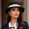 Elegant And Classic Design of Women’S Wool Felt Hat, Embellished with a Bow, Light And Breathable Tweed Fabric, Showing The Elegant Style of Women