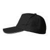 Adjustable Atlanta Brave-Inspired Baseball Cap – Black with Red and Blue Stripes, Player Silhouette, Sunproof, Ideal for Running & Outdoor Activities, Fit for Men & Women, Outdoor Sports Cap|Adjustable Baseball Cap|Polyester Cap