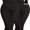 Plus Size 2 Pcs Seamless Shapewear – High Waist Compression Capris Leggings – Butt Lifting Tummy Control Thigh Slimmer Body Shaper Panties