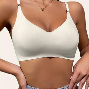 6pcs set, plus size, wire-free, seamless, padded, gathering effect, invisible, for daily wear, s,,