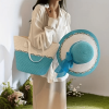 Summer New Large Capacity Beach Bag Women’s Handbag with Sun Hat High Quality Shoulder Backpack Set