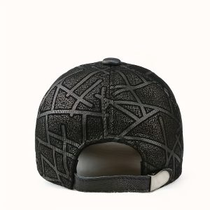 Men'S Leather Cap, Middle-aged Old Father, Sheep Skin Youth Cap, Elderly Winter Cap Single Layer Baseball Cap Spring And Autumn Season