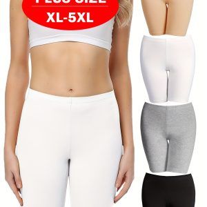 4 Pack Anti Chafing Boy Shorts 4 Pack Wirarpa Plus Size Women's Anti Chafing Boy Shorts Long Leg Boyshorts Panties