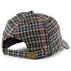Plaid Checker Wool Blend Unstructured Baseball Cap