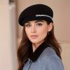A 100% Wool Beret Plaid Bow For Decoration For Warmth And Ancient Fashion And Versatile Suitable For Daily Wear In Autumn And Winter