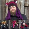 Knitted Winter Hat Knit Beanie Octopus Hat Unique Soft and Warm Hand Weave Hat Birthday Gift for Women and Men