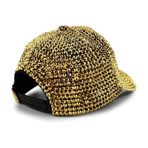Bling Stone Studs Bedazzle Structured Baseball Cap