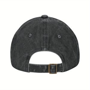 Here Fishy Fish Baseball Cap - Funny Fishing Dad Hat for Men & Women, Breathable Summer Cap with Adjustable Strap, Black Casual Style, Fishing Hat